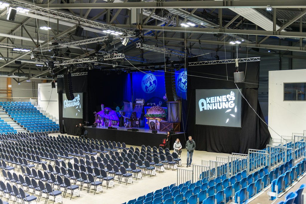 Bühnensicht Sparkassen Arena Die Messe und Veranstaltungsarena für